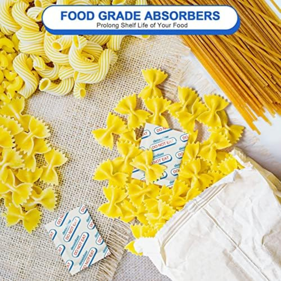 500cc Oxygen Absorbers for Food Storage - 100 Count (20x Packs of 5) - for Long