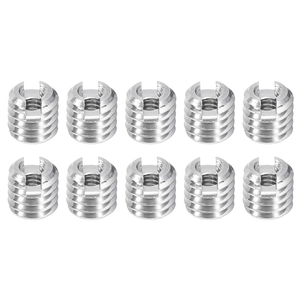 10Pcs Threaded Inserts, M2-0.4x4 & M4-0.7x4 Thread Repair Insert