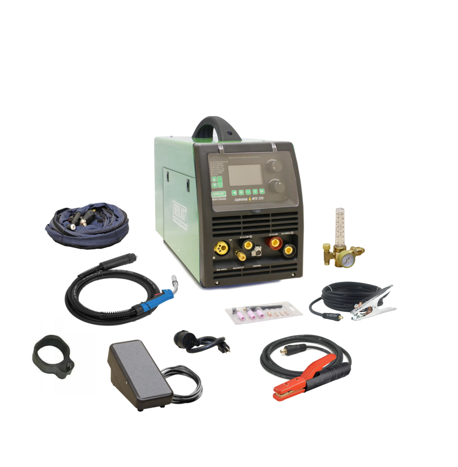 LightningMTS 225 AC/DC Pulse TIG / MIG Synergic / Stick 200 Amp Dual Voltage