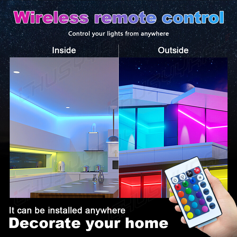 16.4Ft Billiard pool table decorative RGB Lights Remote Control light strip