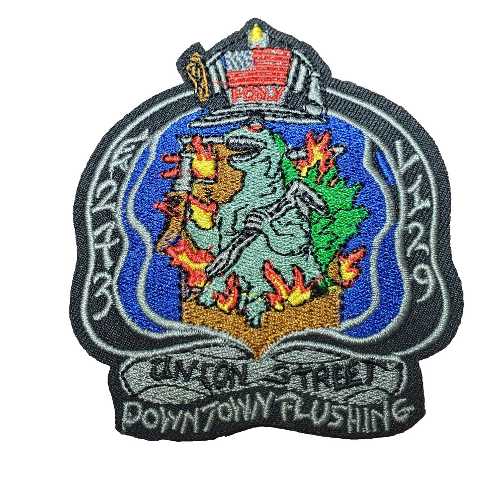 3.5" GODZILLA Fire Department Logo Patch- Mailed from USA