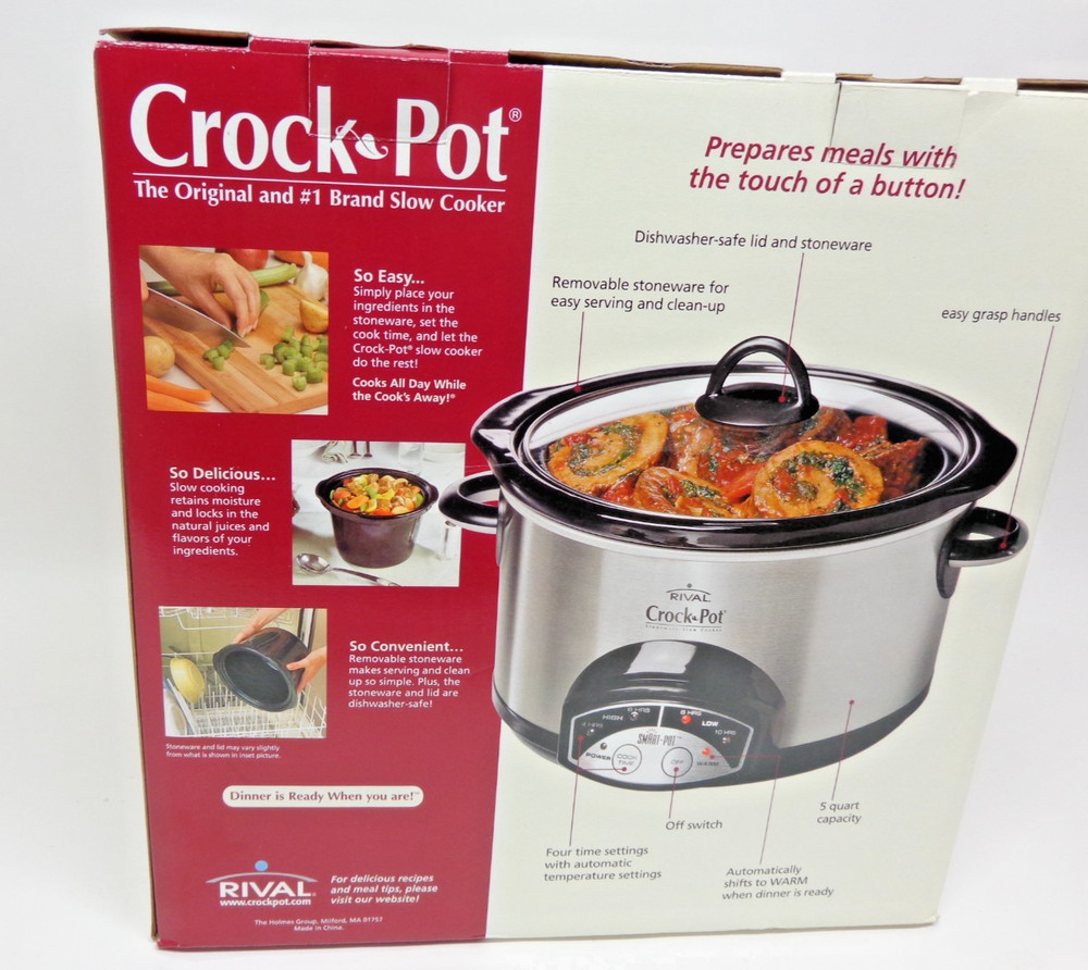 Rival 38501 C 5 qt Automatic Oval Crockpot