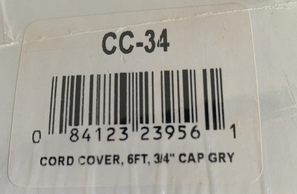 Flexiduct Gray Cord Cover CC-34 - NEW