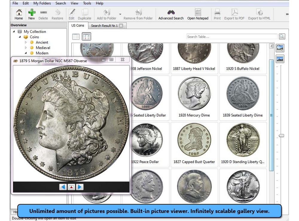 Stecotec Coin Collector Pro - Management Software for Coins / Numismatic Program