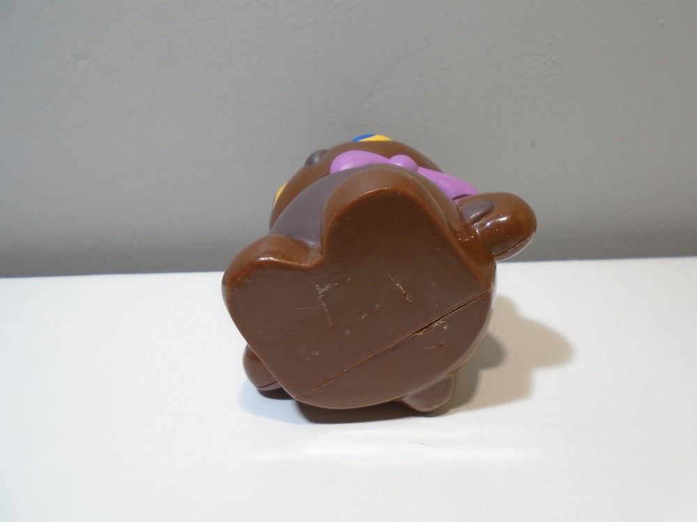 PLASTIC CHOCOLATE BUNNY 3" FIGURE UNBRANDED (MA1639)
