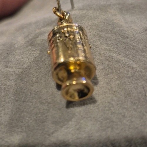 Apollo Command and Service Module (CSM), 3D Charm -Gold Plated