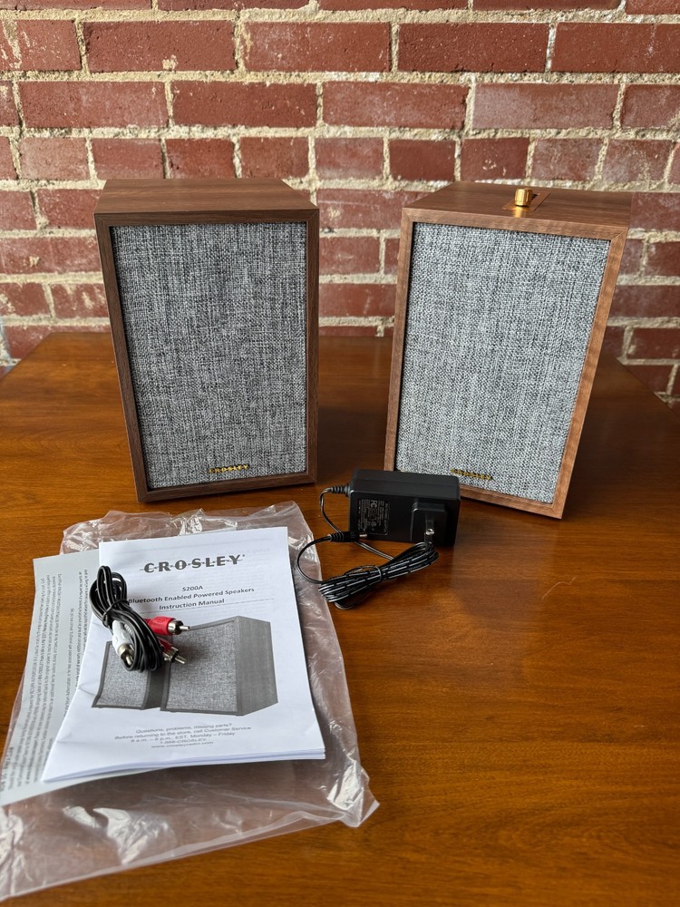 Crosley S200A-WA 4" Set Active Powered Bluetooth Stereo Speakers - Open Box Save