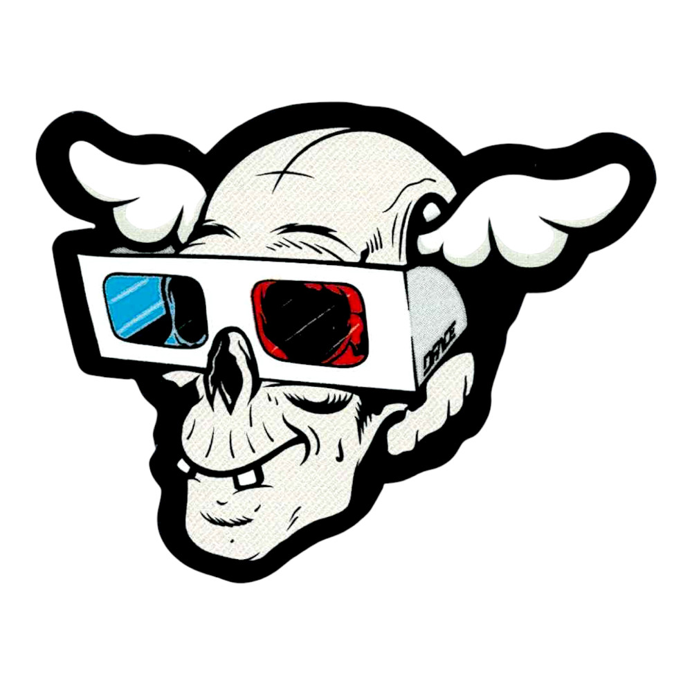 D*Face 3-D Glasses Skull Sticker