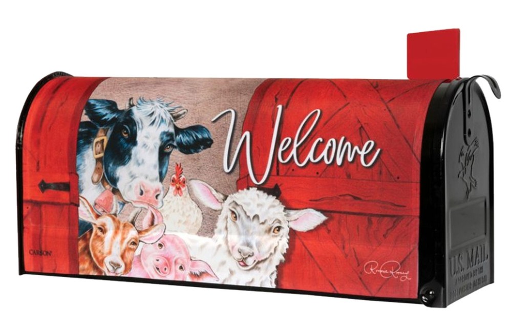 Barnyard Friends Nylon Mailbox Cover