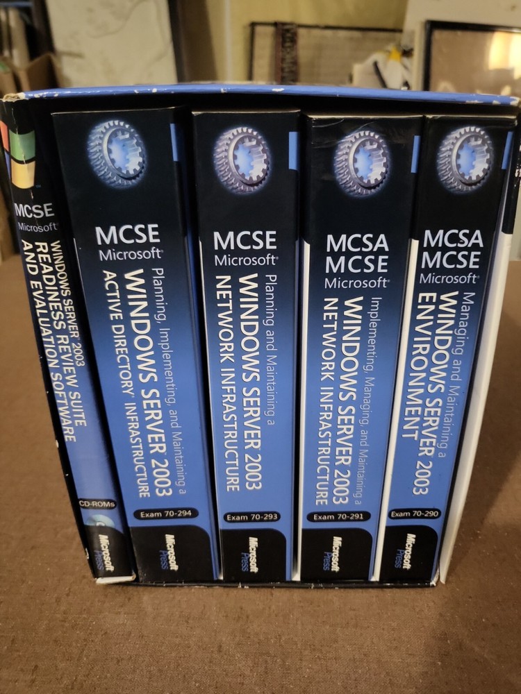 Microsoft Windows server 2003 Training Kit  Microsoft Corporation Vtg books cds