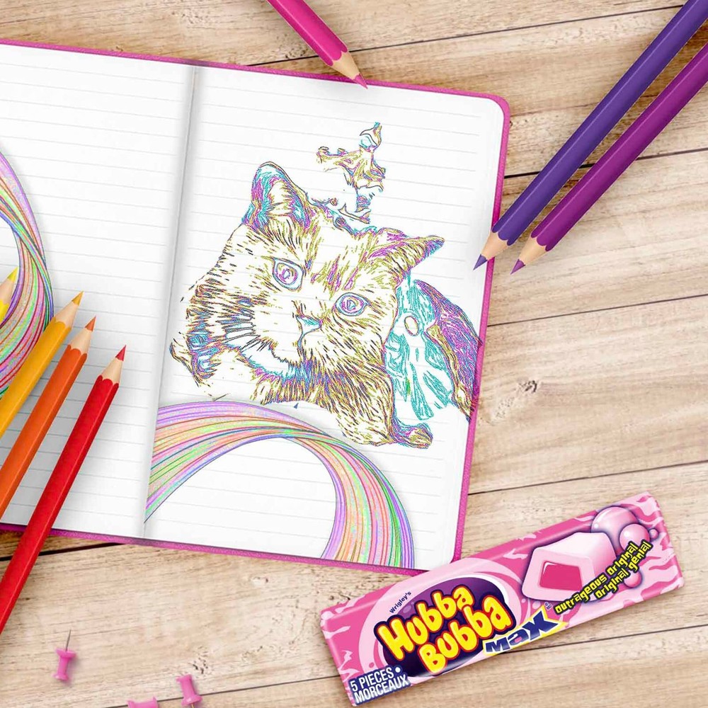 Hubba Bubba Max, Outrageous Original, 18 Count - {Imported from Canada}