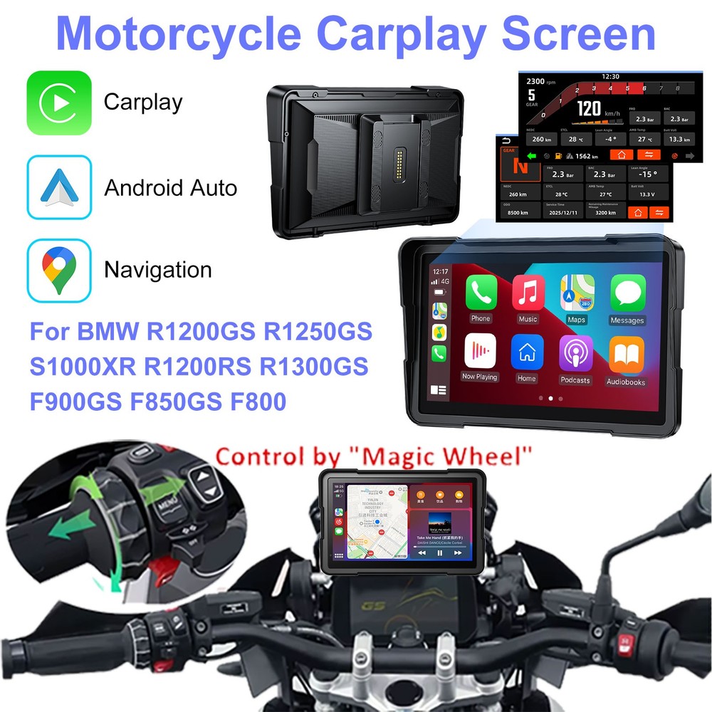for BMW Motorcycle CarPlay Data Reading, Native Wonder, TPMS, Light Sensor