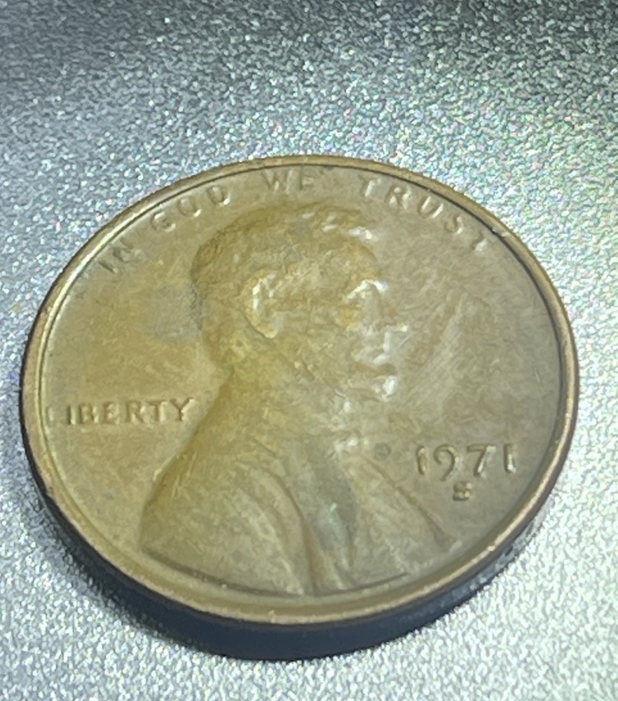 1971-S 1C RD Lincoln Cent Penny Errors