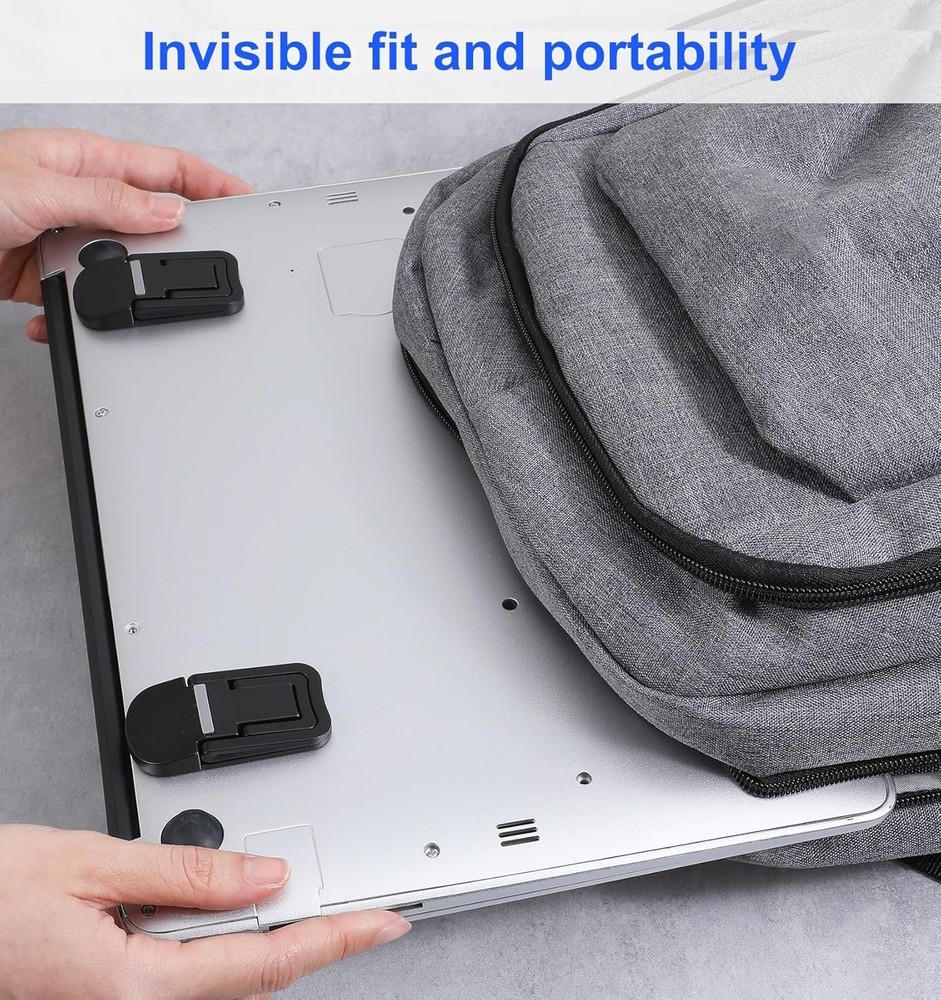 2Pcs Adjustable Portable Keyboard Riser with Dual Tilt Angles