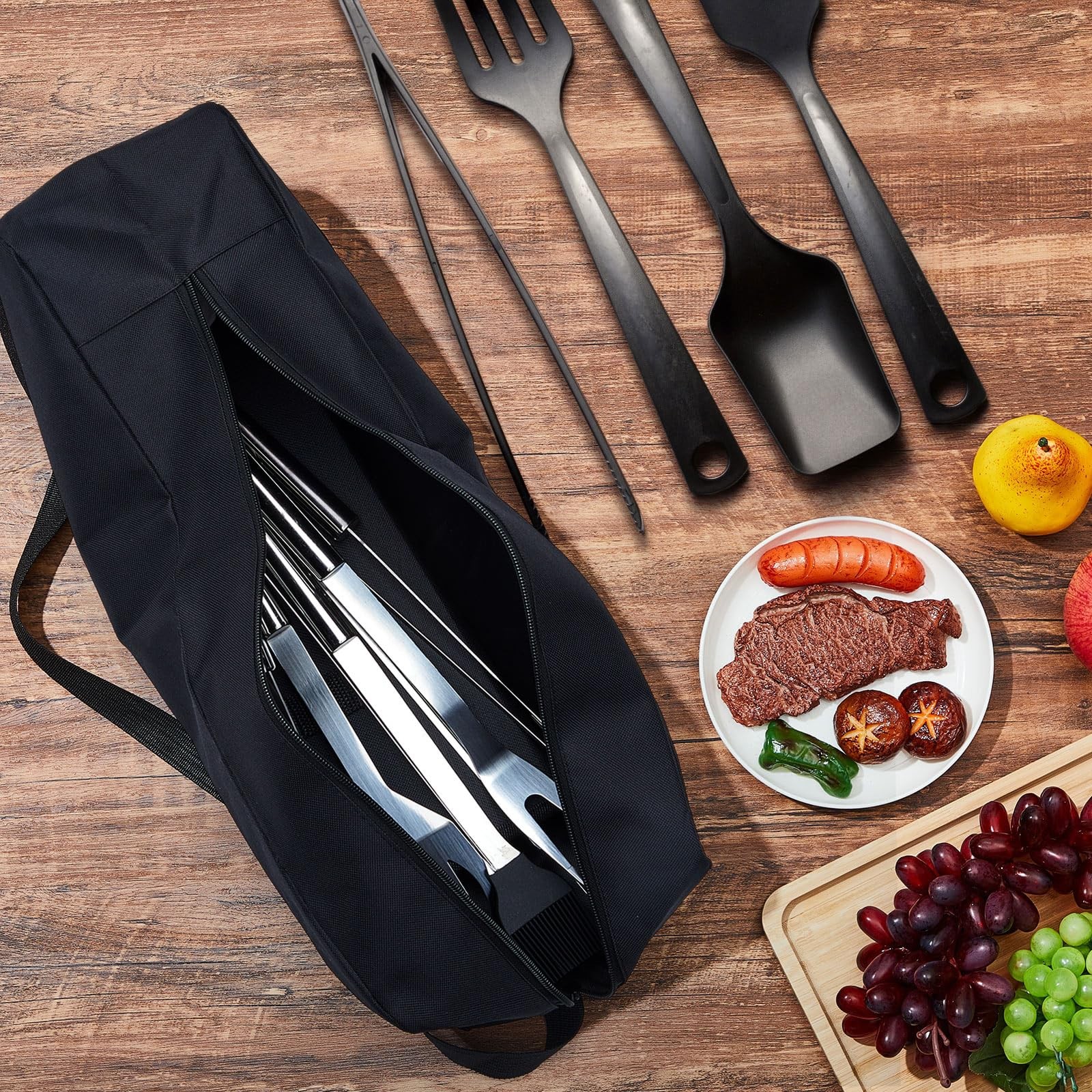 Amylove 1 Pc Grill Tool Storage Bags BBQ Utensil Grilling Oxford Cloth...