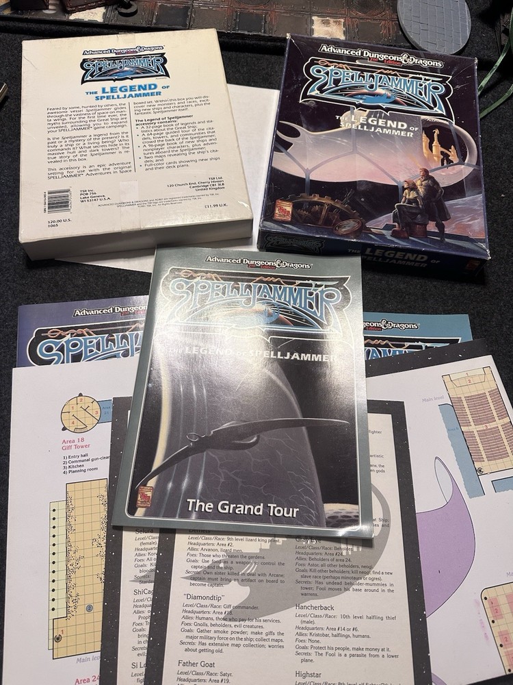 Dungeons And Dragons 2e Spelljammer Boxes Lot