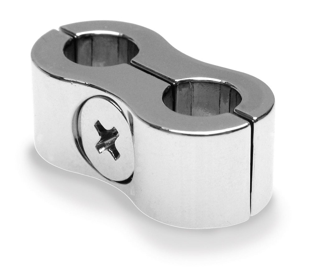 Motion Pro Throttle/Idle Cable Clamp - Chrome - 11-0052