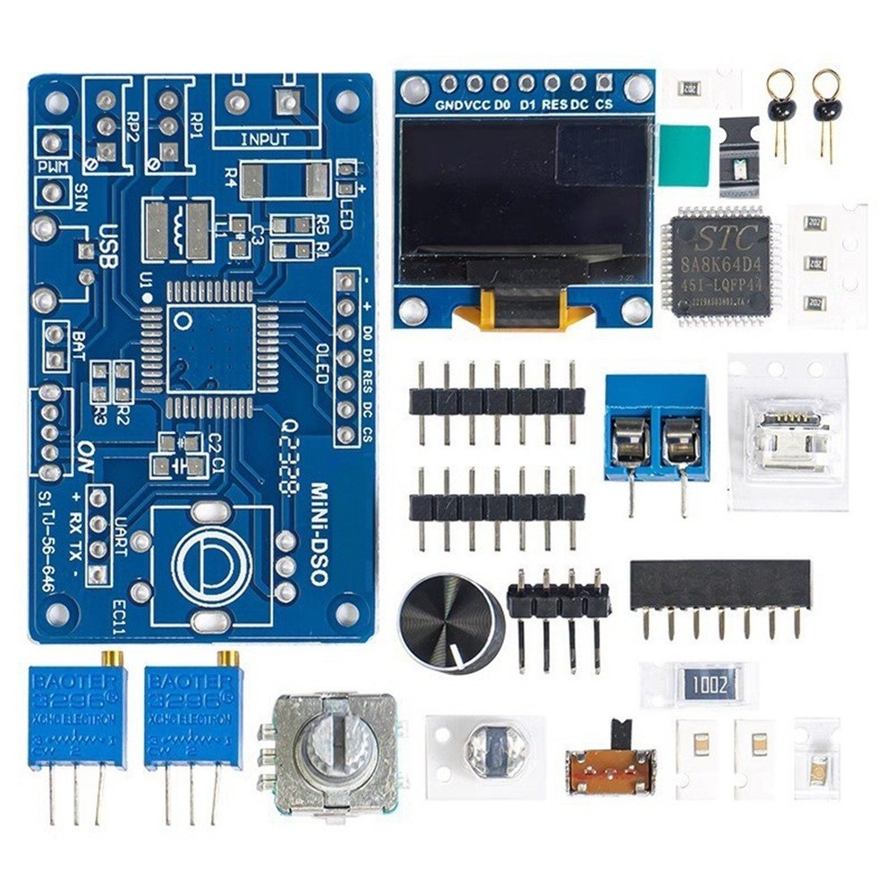 DOS LCD Oscilloscope Kit STC8K8A Single Chip Microcomputer, Electronic Lö2651
