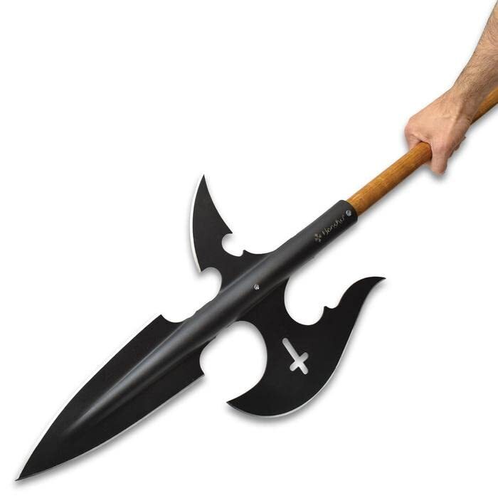 Honshu Halberd Spear Head Only in High Carbon Steel, New