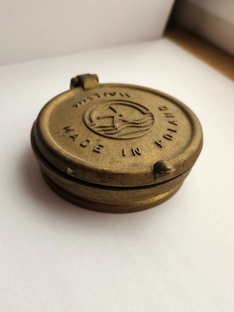 Old ship's compass from 1960. Poland