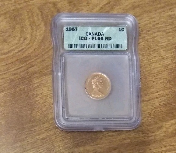 1967 1C Canada PL66 RED ICG