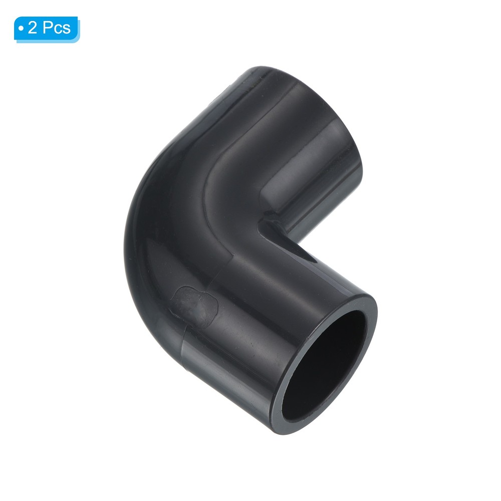 2Pcs UPVC Pipe Fitting Elbow 18mm Socket 90 Degree Adapter Connector Gray