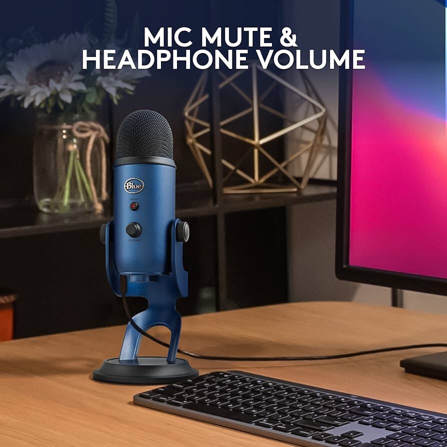 Logitech for Creators Blue Yeti USB Microphone + Pop Filter