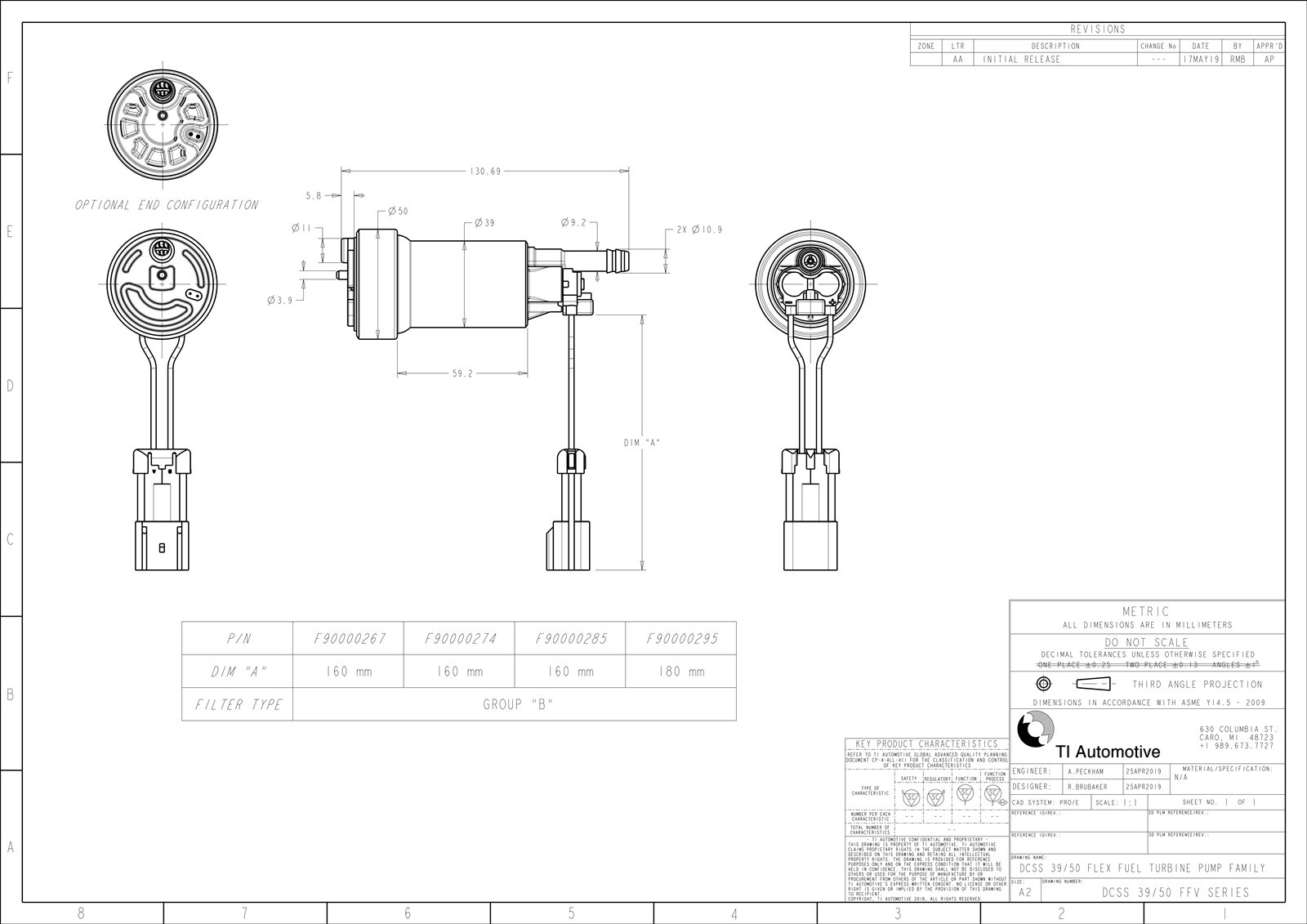 GENUINE WALBRO/TI F90000295 535LPH High Performance E85 Fuel Pump + QFS Kit