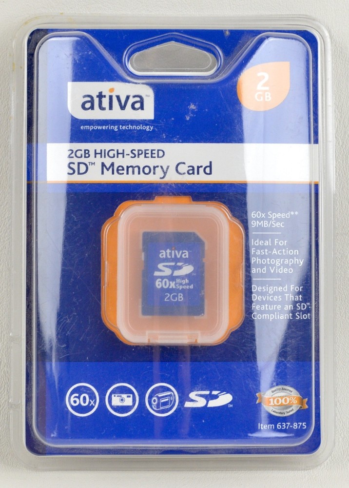 Ativa 2 GB Compact Flash Memory Card - 60x High Speed Write
