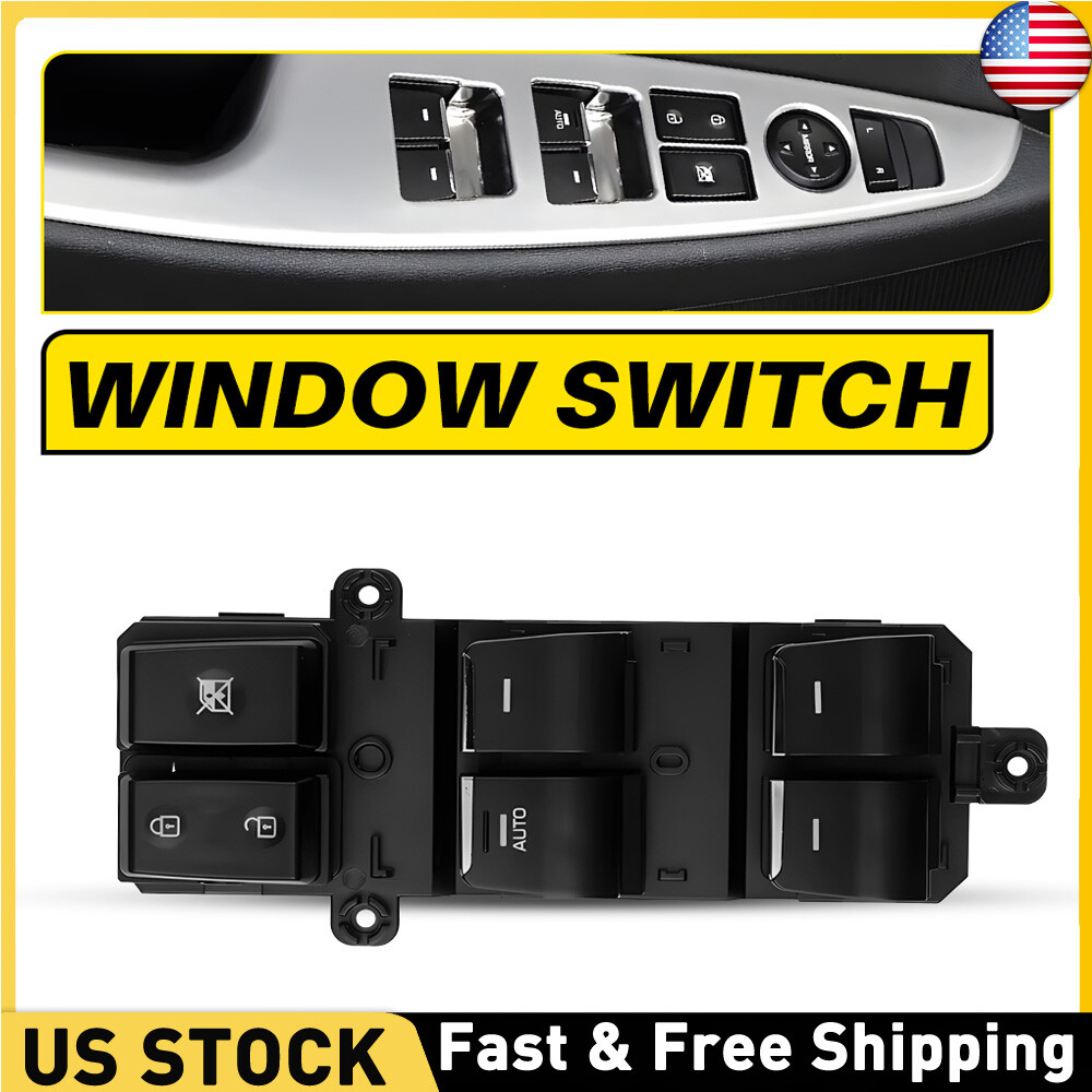 Master Power Window Control Switch Left Driver Side For 2016-2018 Hyundai Tucson