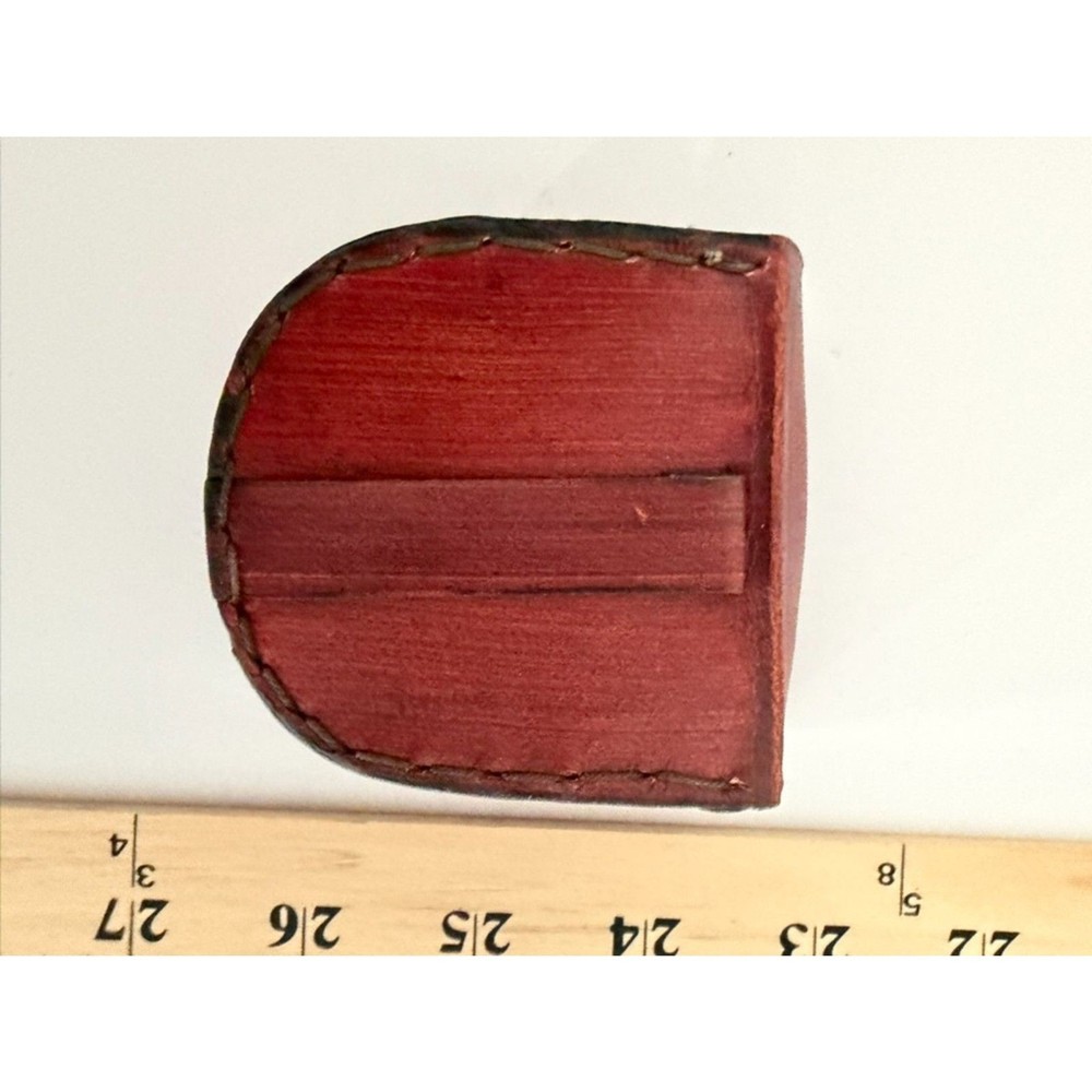 brass compass in leather case with inscription - Husband gift