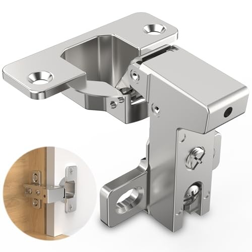Pack Face Frame Inset Cabinet Hinges, Soft Close 105° Insert Concealed 4