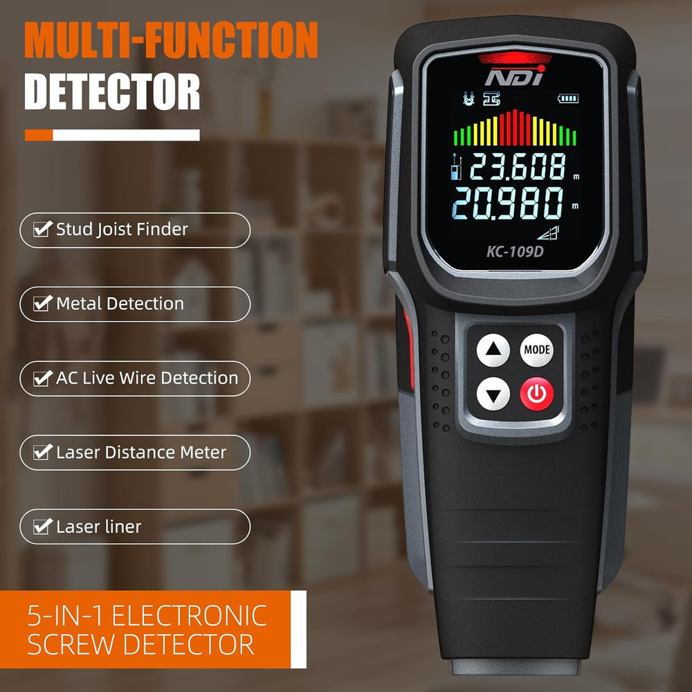 Stud Finder Wall Scanner - 5 in 1 Electronic Stud Detector with Microprocessor C