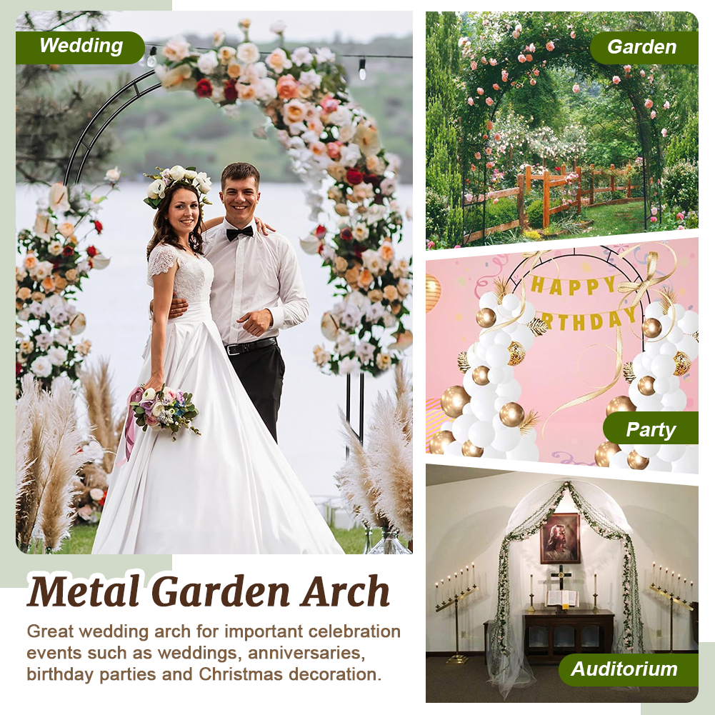 Wedding Arch Metal Garden Arch Garden Arbor Trellis For Climbing Plants