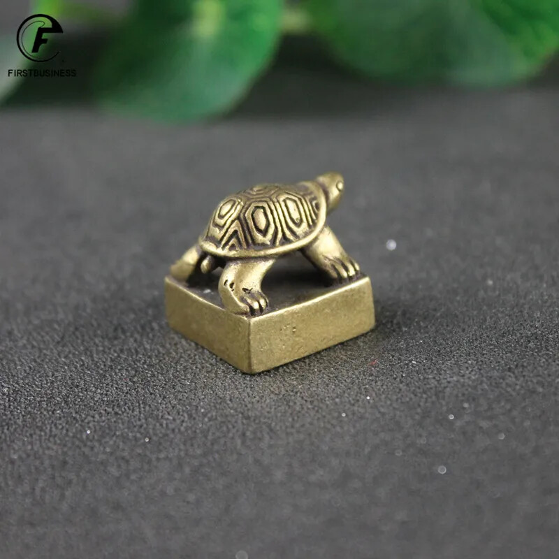 Solid Pure Copper Seal Chinese Home Decoration Statue Retro Handmade Gift