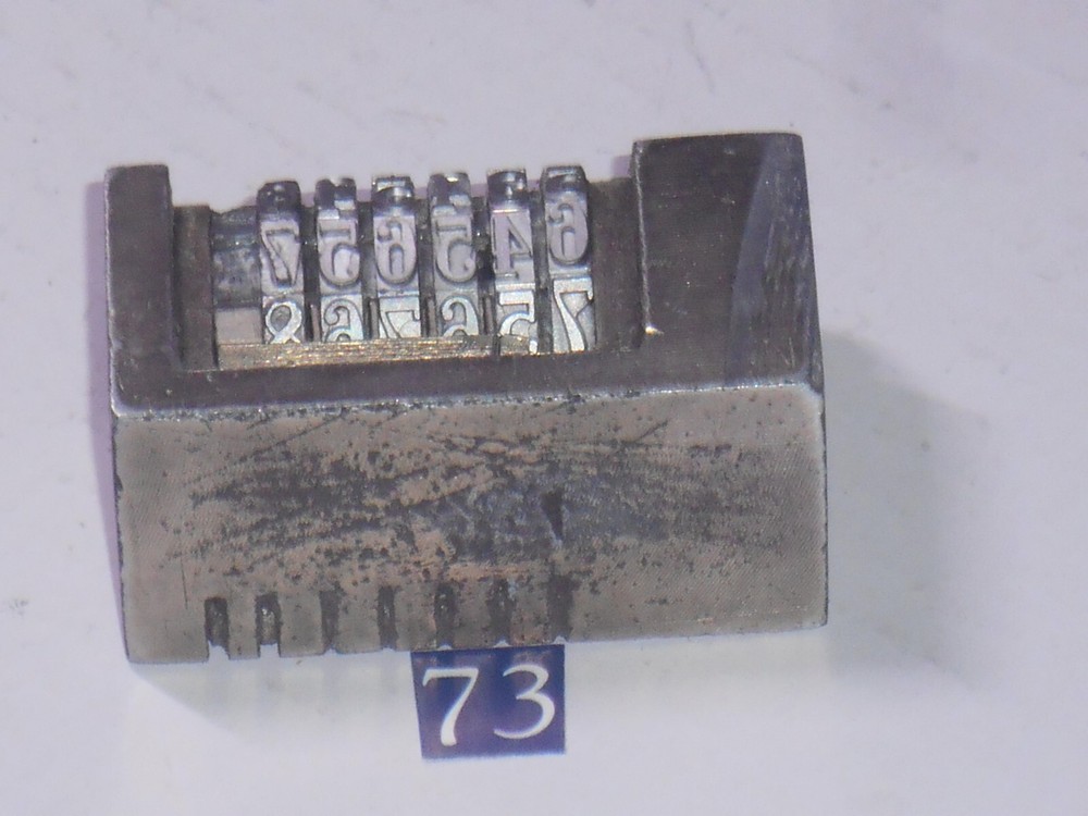 SUNUM | letterpress numbering machine | 73