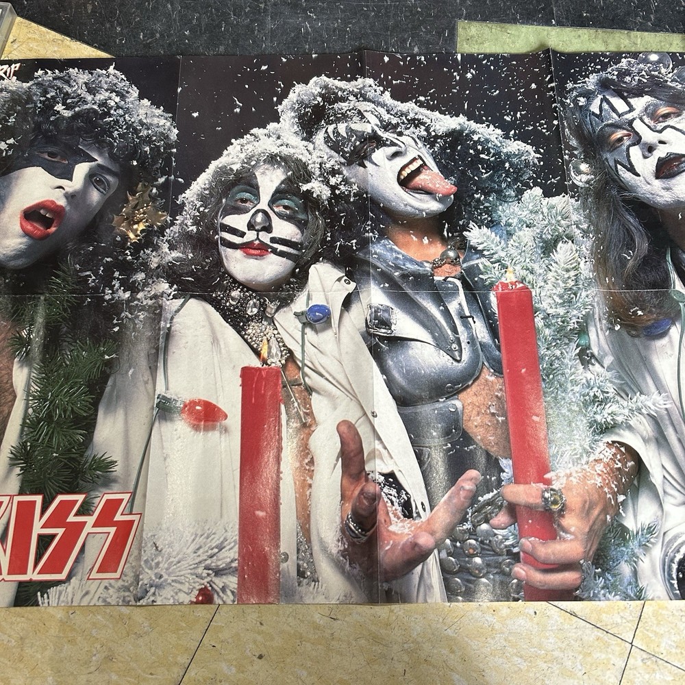 KISS Vintage Christmas Insert 30x21 Poster RIP Magazine RRP03