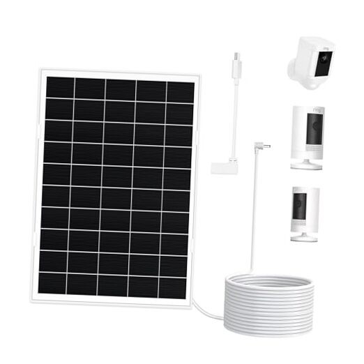 [8W Ultra-Output] 1 Pack Solar Panel for Ring Camera Battery Models - 33%