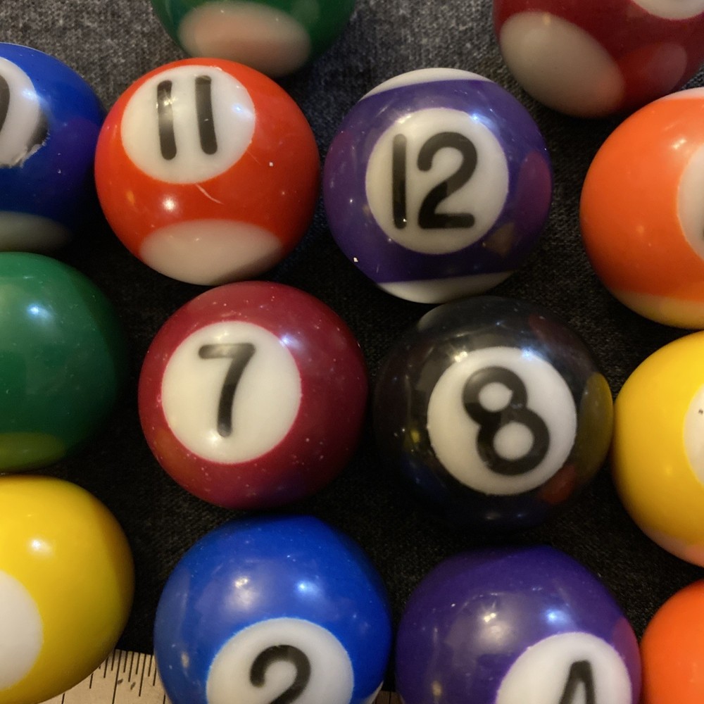 Mini Pool Balls Replacement Toys Pool Table Billiards