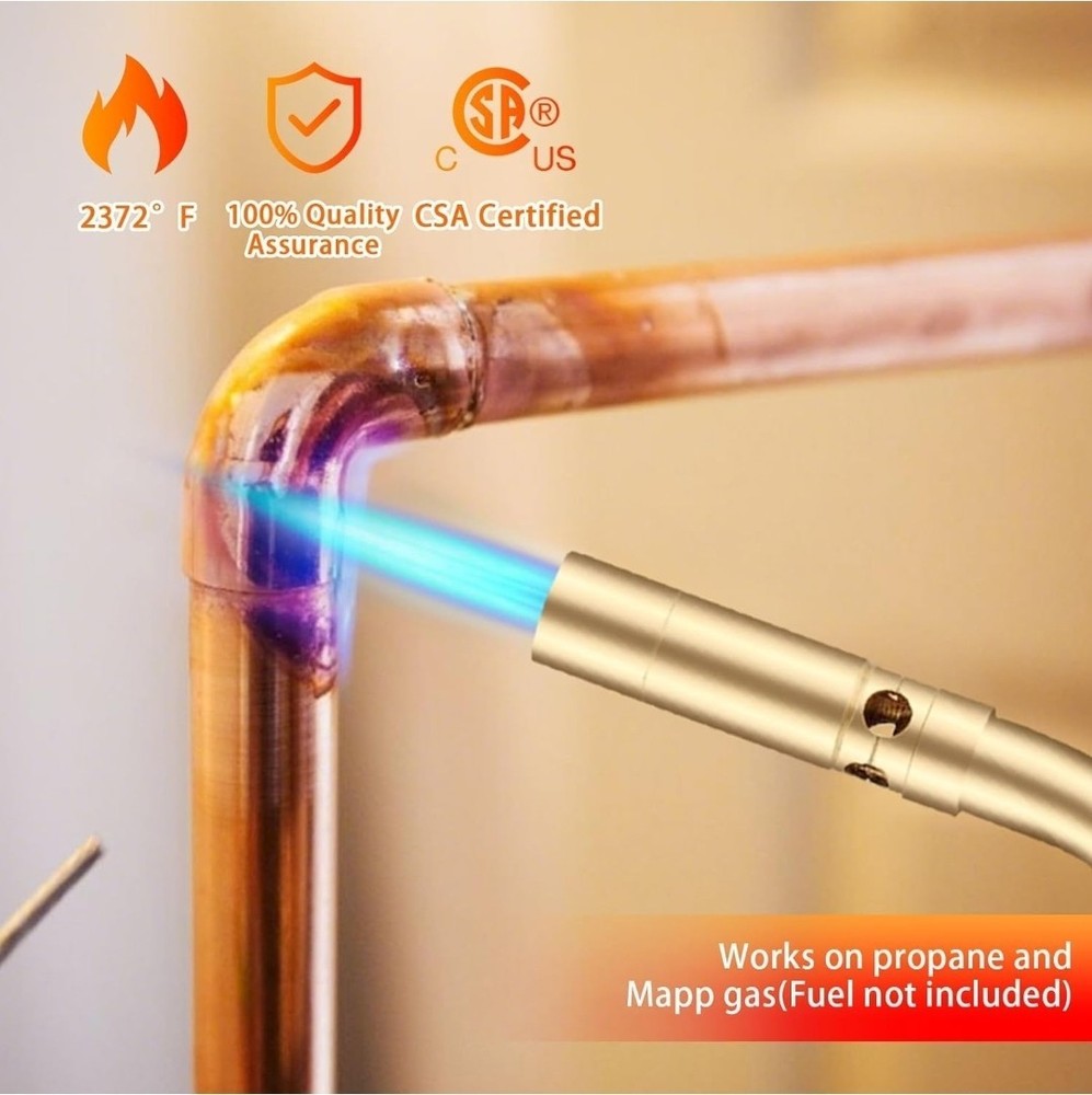 High Temperature Propane Torch Head 10000 BTU CSA Certified