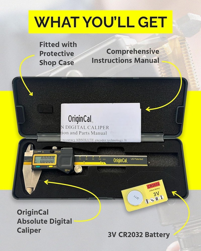 Absolute Origin Digital Caliper 0-8" - Accurate & Efficient Measurement Tool
