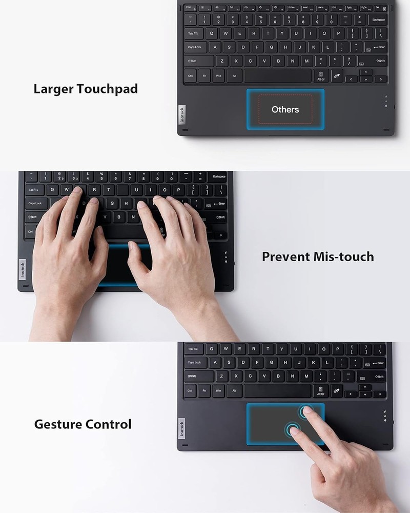 Inateck Surface Keyboard,7Color Backlight,Compatible with Surface Pro 7/7+/6/5/4