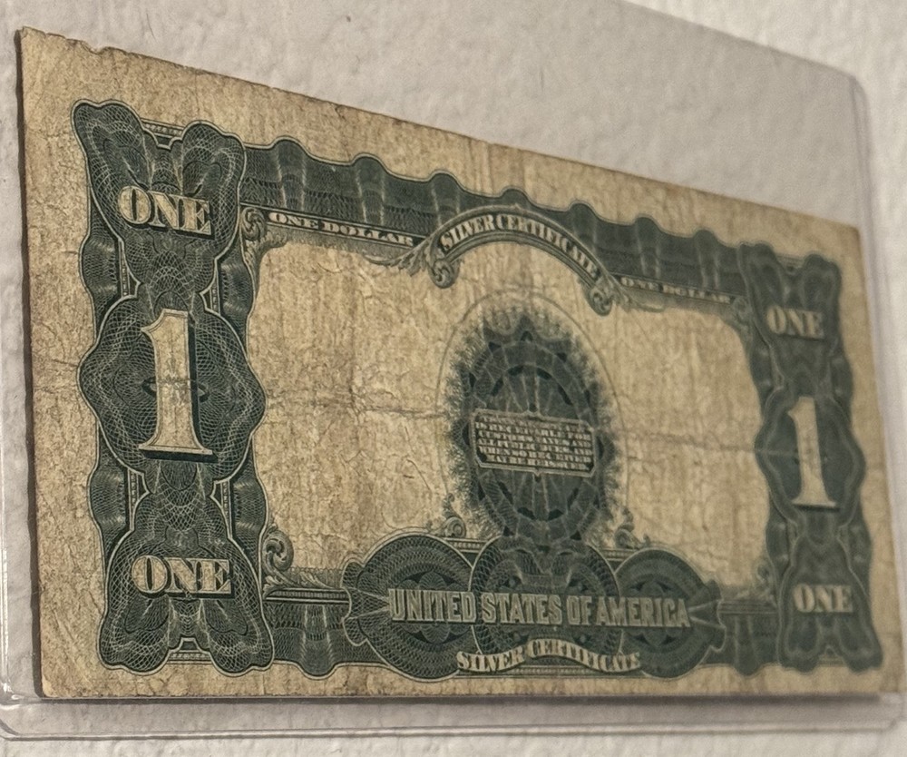 RARE 1899 $1 ONE DOLLAR “BLACK EAGLE” SILVER CERTIFICATE LARGE SIZE NOTE
