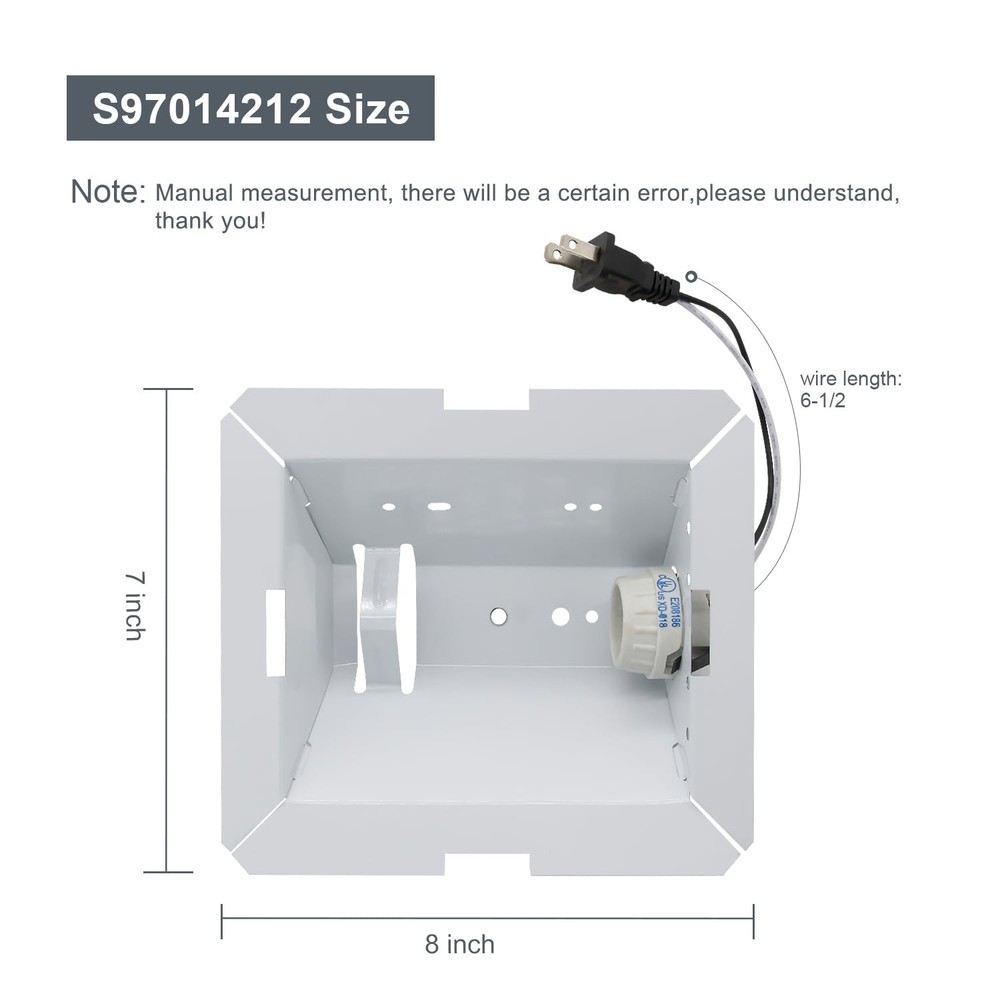 S97014212 Light Reflector with Socket fit for various Broan models