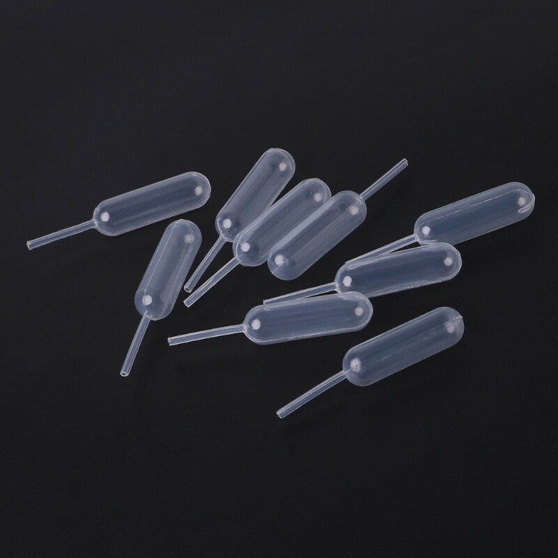 50pcs Plastic Squeeze Transfer Pipettes Dropper For Strawberries 4ml