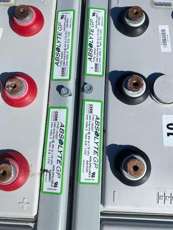 Exide three cell battery pack