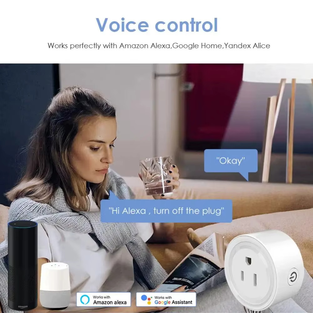 WiFi Smart Plug Socket Outlet APP Control Work with Alexa Google