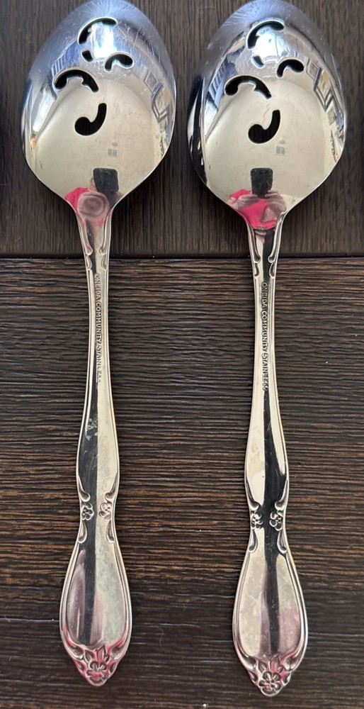 Oneida Chatelaine Stainless Steele Serving Utensils Set Of 8