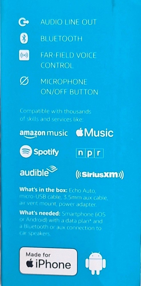 NEW Amazon Echo Auto Vehicle Smart Assistant w/ Bluetooth Gen 1
