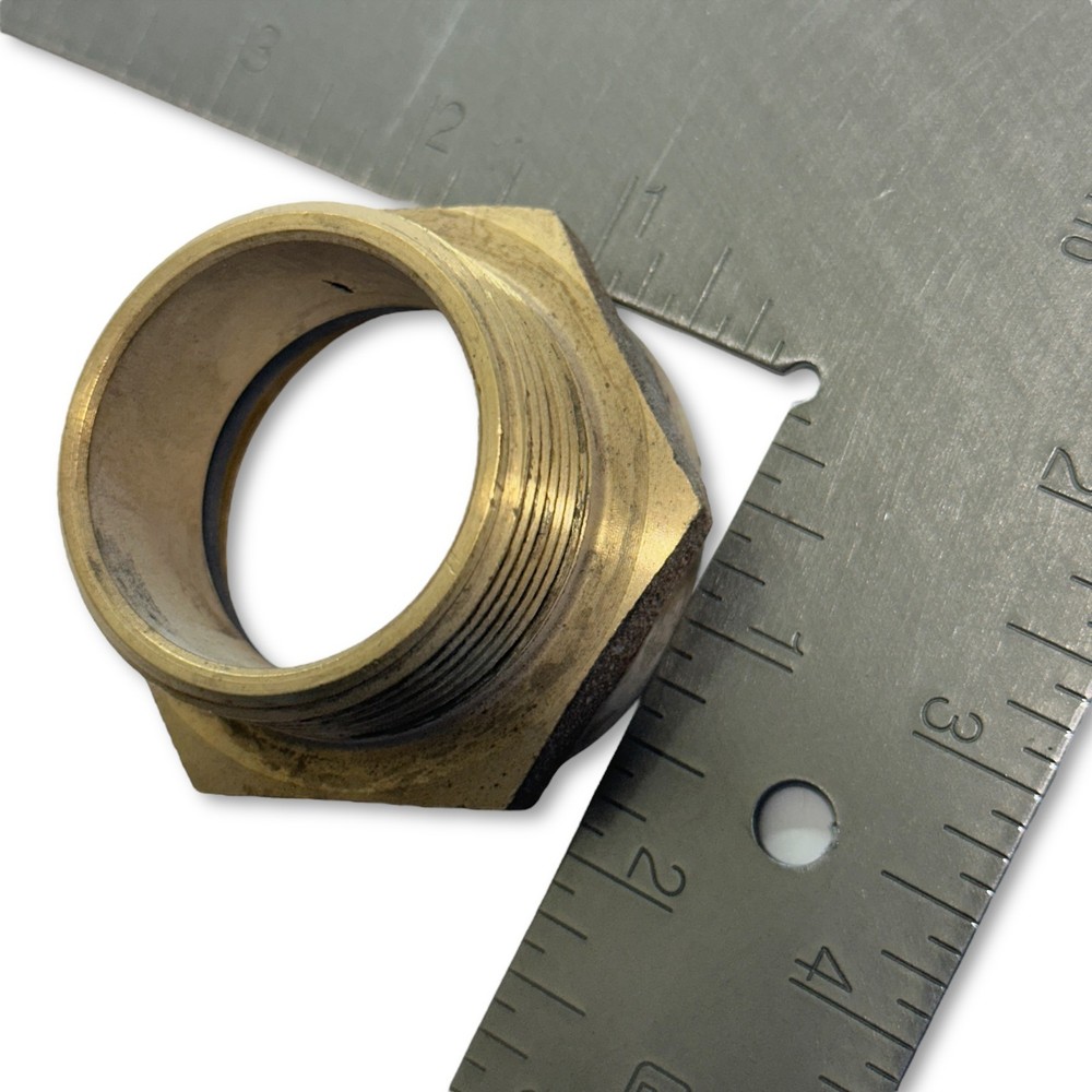 Heavy Duty Brass Hex Nut Adapter Fitting Fire Department Connection FDC